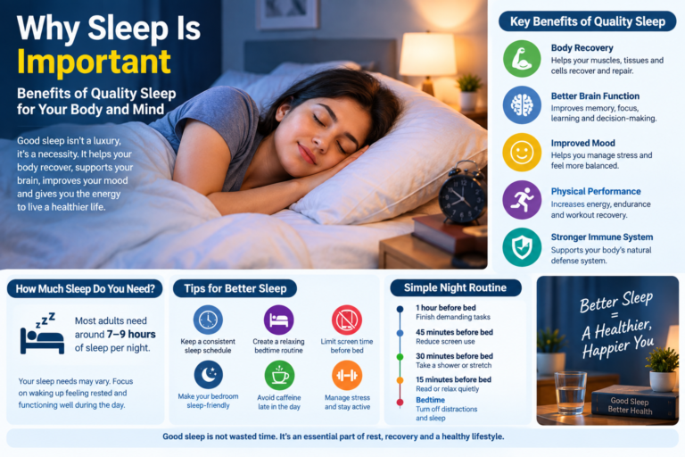 Why Sleep Is Important: Benefits of Quality Sleep for Your Body and Mind